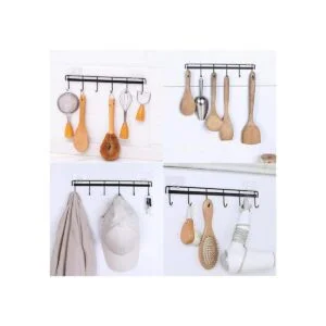 Rainmae Paquete de 2 ganchos de pared adhesivos de cocina_6