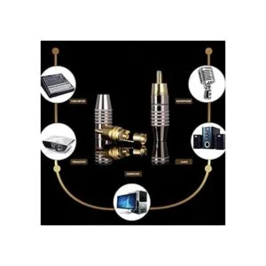 Conectores RCA para cable coaxial adaptador de audio_6