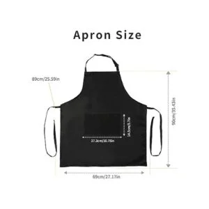 Tosewever Paquete de 2 delantales ajustables con peto_7