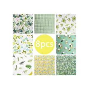 Qimicody Paquetes de tela Fat Quarters 8 piezas de 100_7