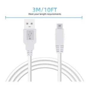 Cable de cargador de 10 pies para Wii U Gamepad adaptador_6