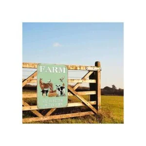 Letreros de metal vintage de estaño Farm Sweet Farm Life_6
