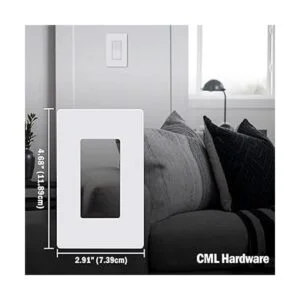 CML Decorator Placa de pared sin tornillos cubierta de_7