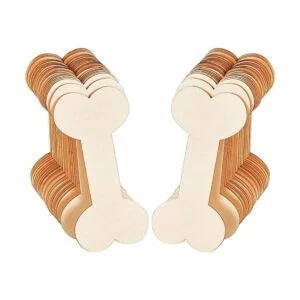 40 piezas 4.3 x 2.2 pulgadas de madera de huesos de perro_1