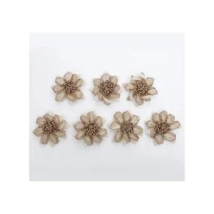 9 flores de arpillera vintage de yute de 3.15 pulgadas_6
