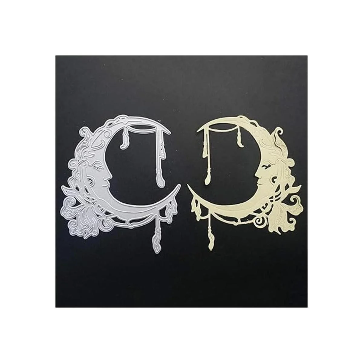 Troqueles de metal decoración de la luna en relieve_3