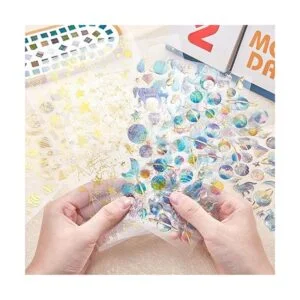 OLYCRAFT 8 hojas de calcomanías 3D para planificador_3