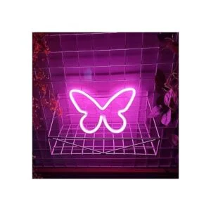 JYWJ Letreros de neón de mariposa luz de neón USB o 3AA_3