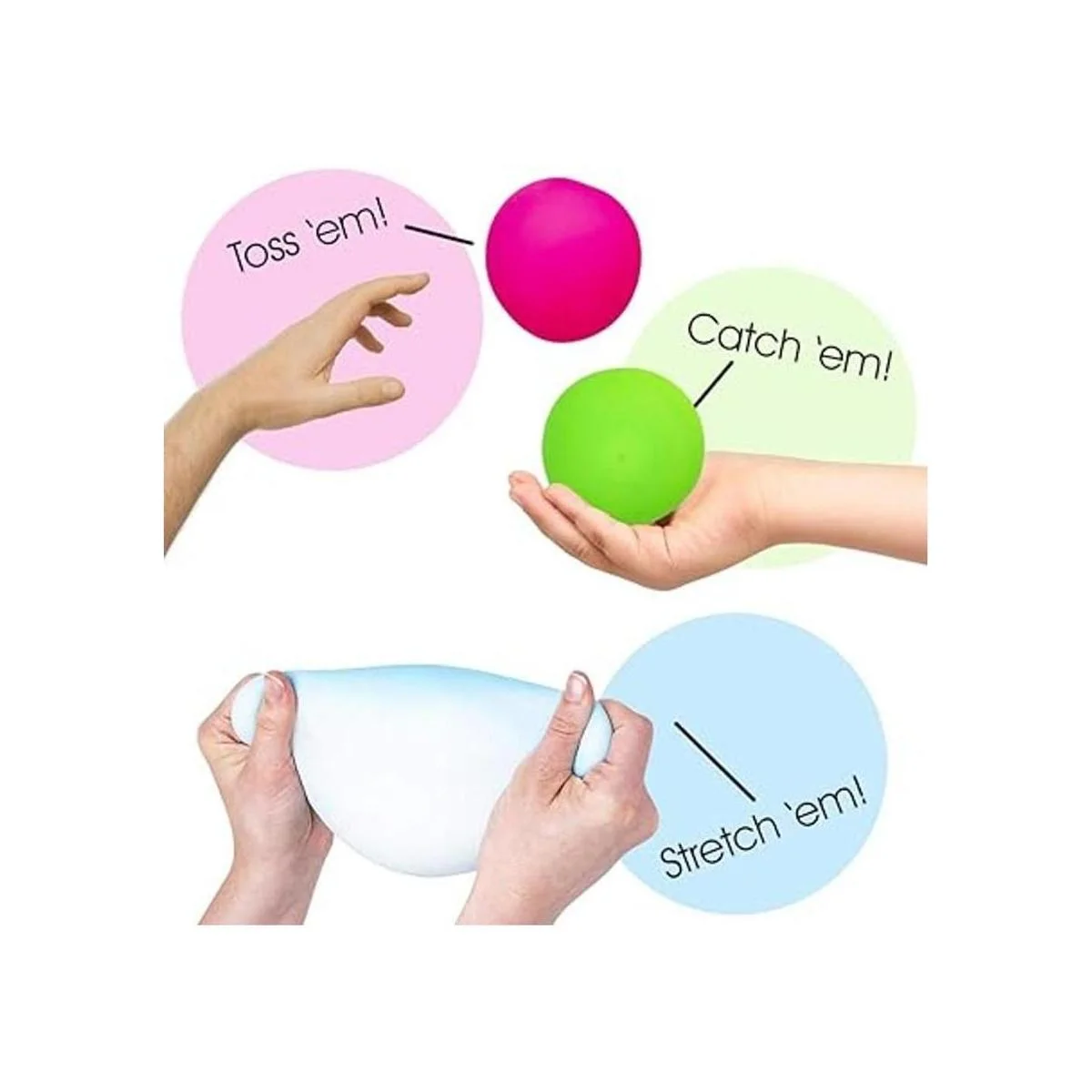 ArtCreativity Pelota elástica para aliviar el estrés_4