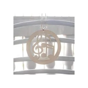 JANOU 20 piezas de notas musicales en forma de madera DIY_5