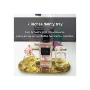 Bandeja decorativa de acero inoxidable juego de 2 7_6