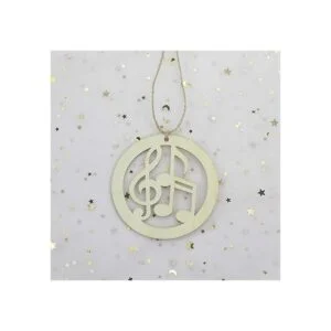 JANOU 20 piezas de notas musicales en forma de madera DIY_7