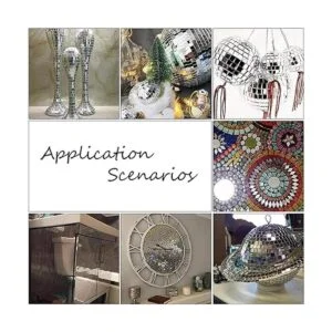 PH PandaHall 200 piezas de azulejos de espejo acrílicos de_7