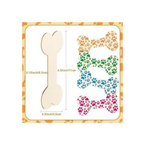 40 piezas 4.3 x 2.2 pulgadas de madera de huesos de perro_2