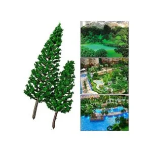 16 piezas de pino modelo árbol de cedro verde_4