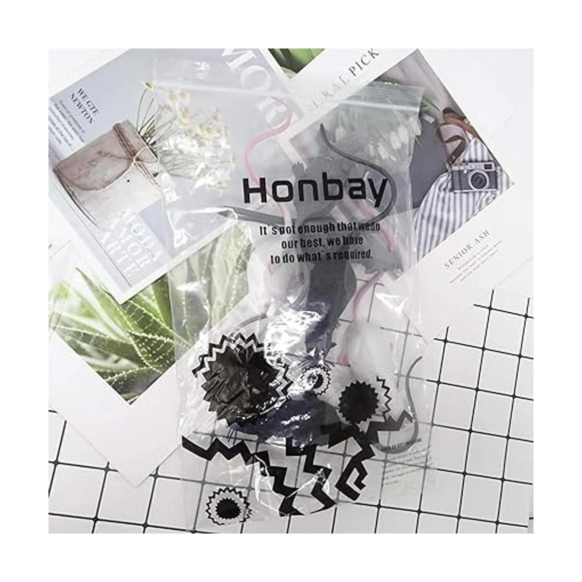 HONBAY 6 piezas de plástico de Halloween falso rata_7