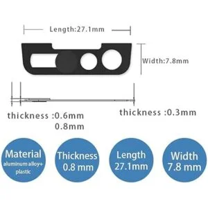 Funda protectora para cámara de iPhone compatible con_3