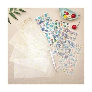 OLYCRAFT 8 hojas de calcomanías 3D para planificador_7