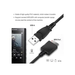 Cable cargador de reproductor MP3 compatible con Sony_3