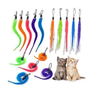 Recambios de juguete de gusano de gato repuesto de varita_3