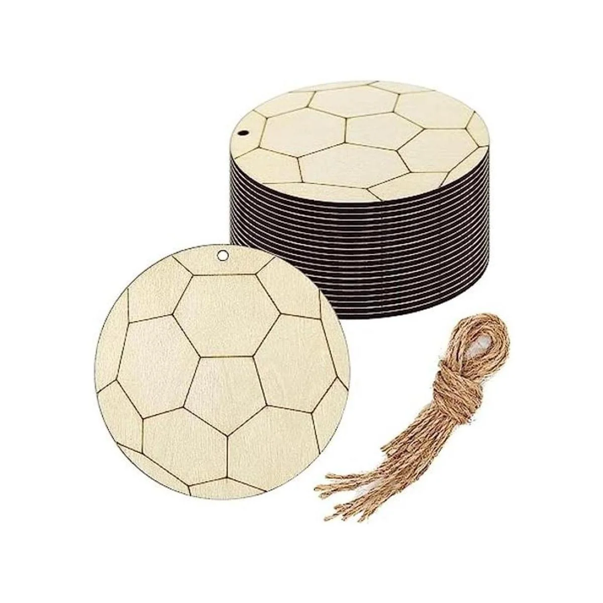 Creaides Adornos de madera para colgar en forma de_1