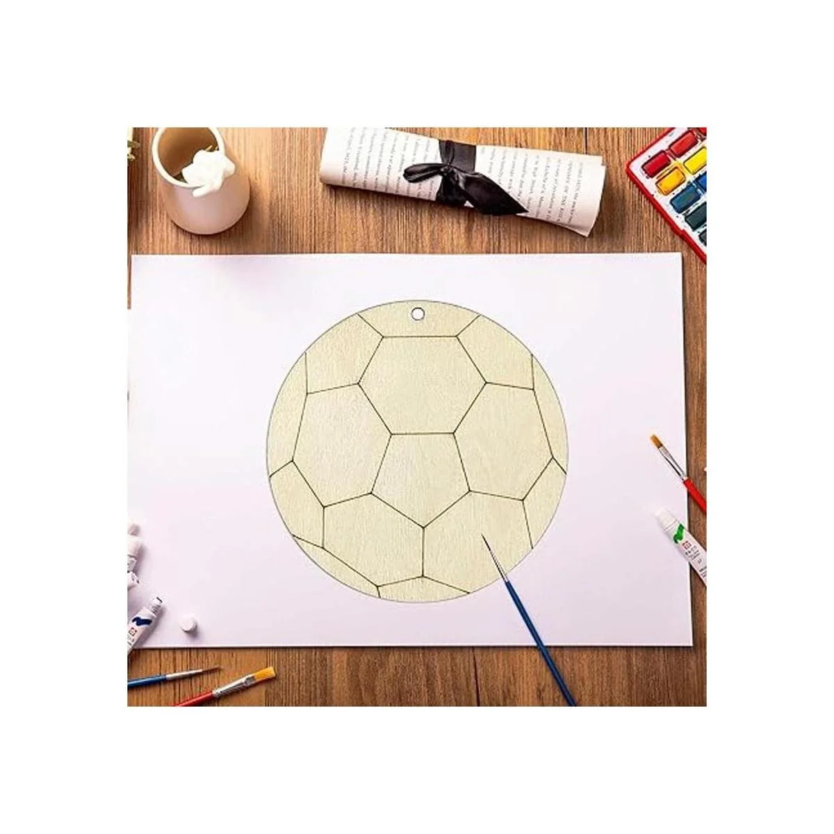 Creaides Adornos de madera para colgar en forma de_6
