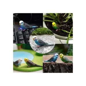 Honbay Figuras de pájaros artificiales en miniatura para_6