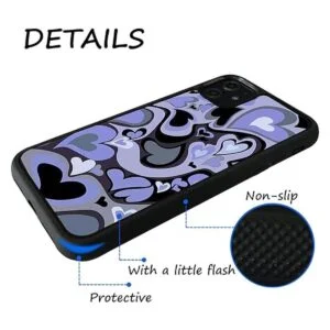 MOKENS Lindas fundas para teléfono con diseño de corazón_2