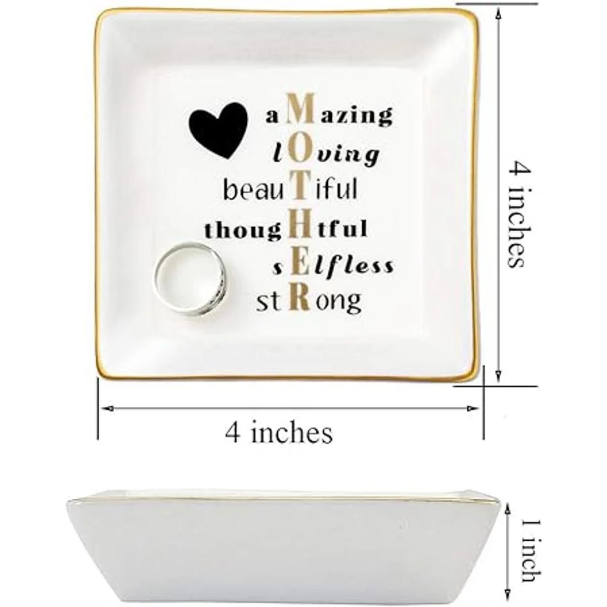 Regalos para mamá bandeja de cerámica de Navidad bandeja_4