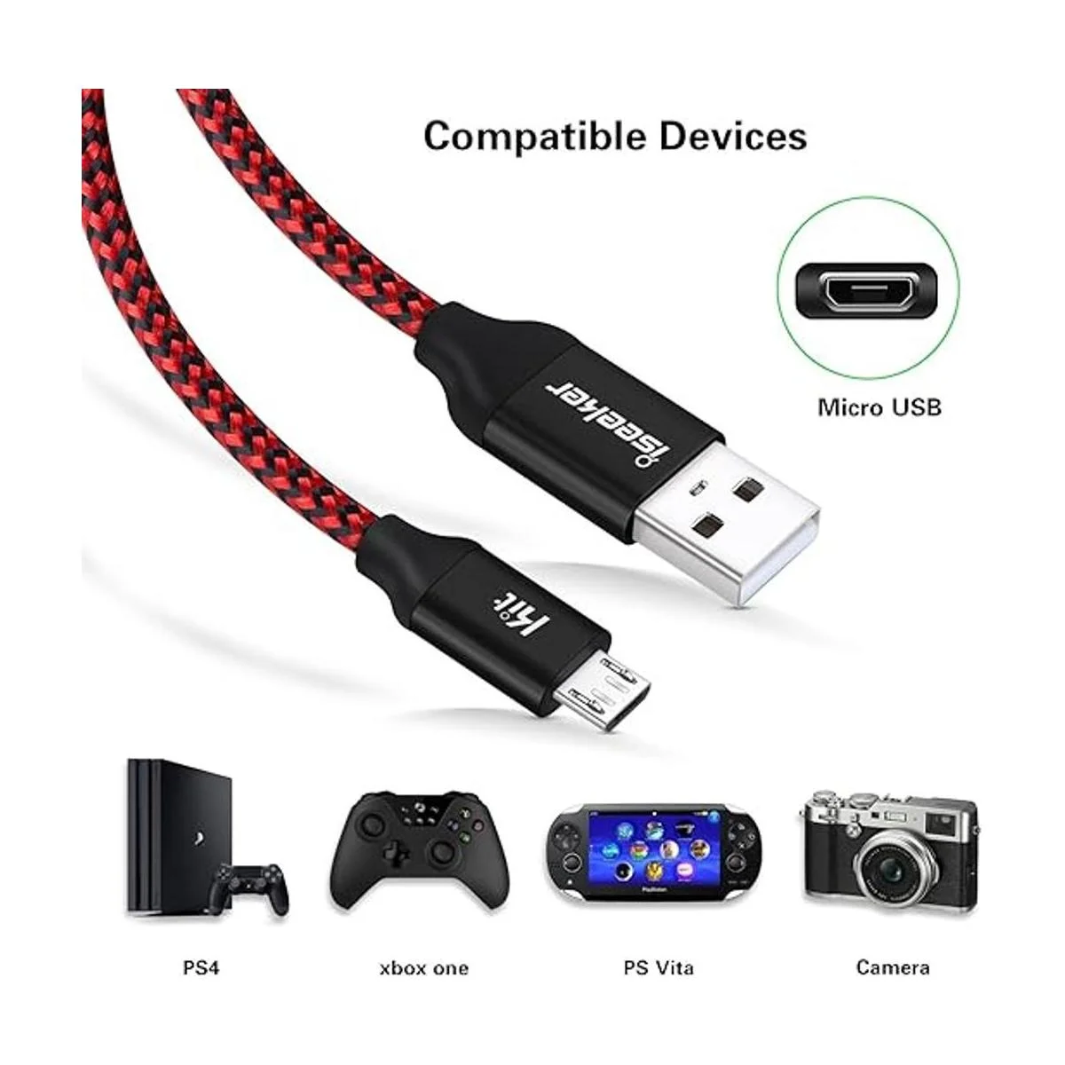 Cable de carga Android 15 pies cable de carga_3