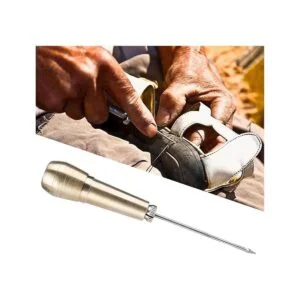 Oumefar Punzón de costura de cuero con 3 agujas de costura_6