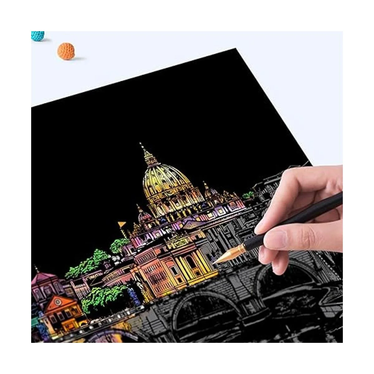 Papel de pintura Arco Iris A4 manualidades de bricolaje_6