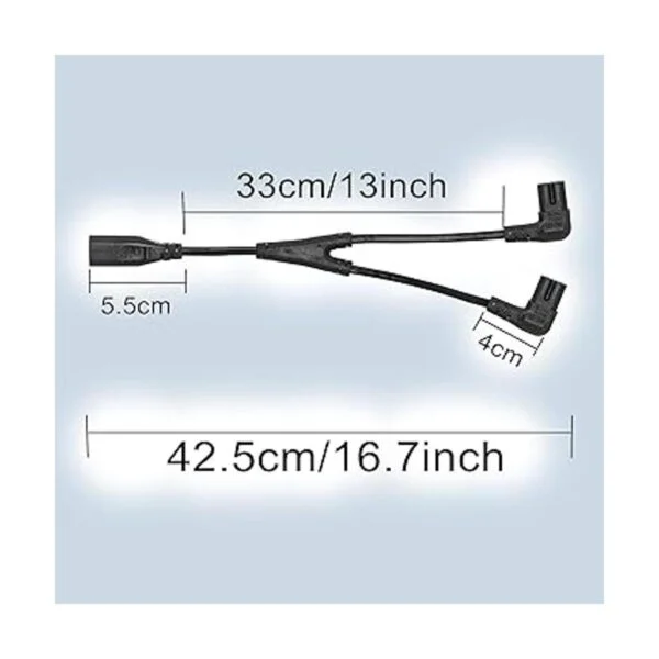 GINTOOYUN IEC 320 C8 a Dual C7 Y Splitter Cable de_6