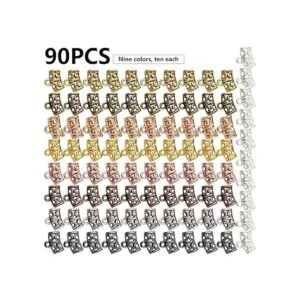 Cuentas para conectores 90 piezas de cuentas de tubo de_2