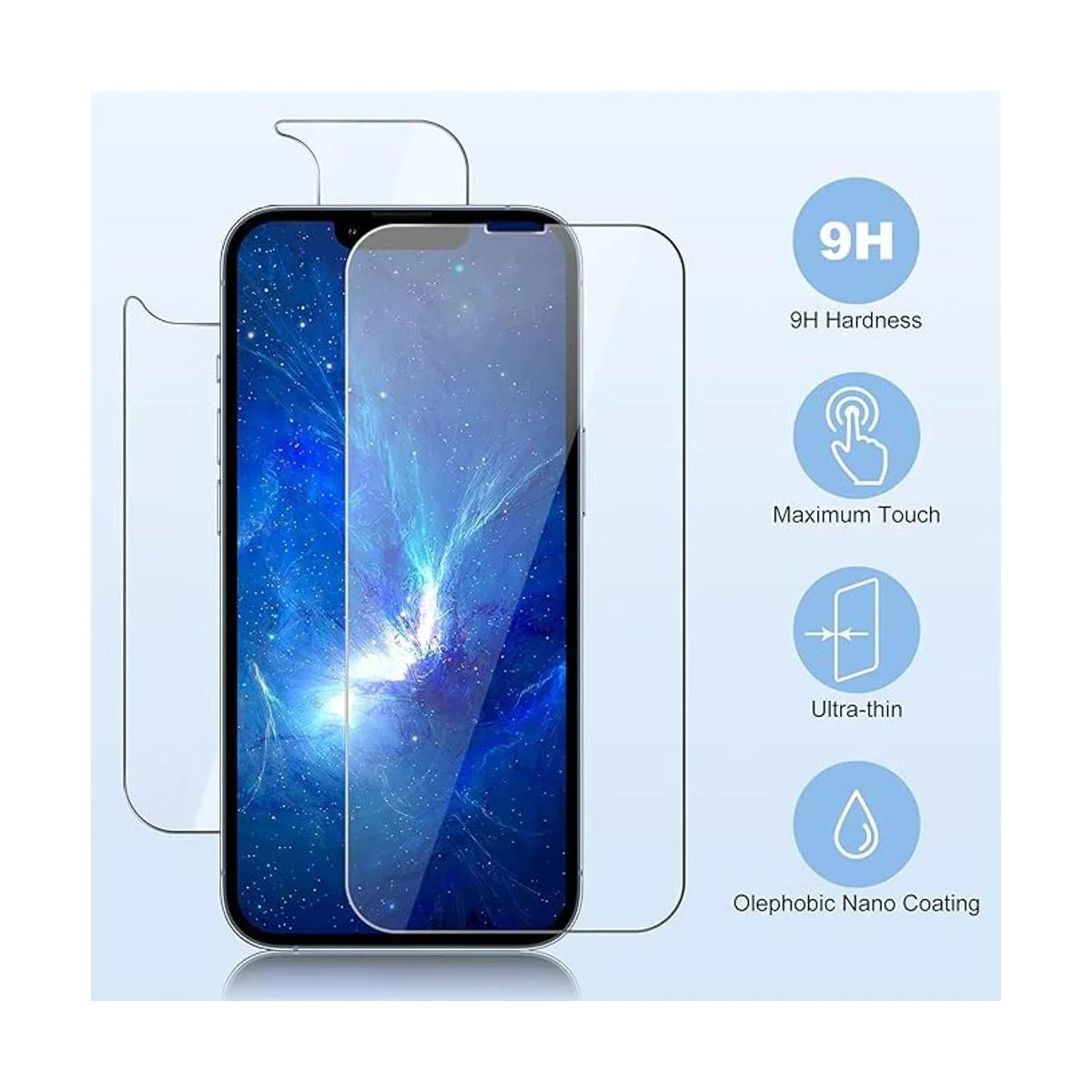 Duolamila Protector de pantalla frontal y trasera para_2