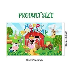 Tatuo Suministros de fiesta de cumpleaños de granja fondo_2