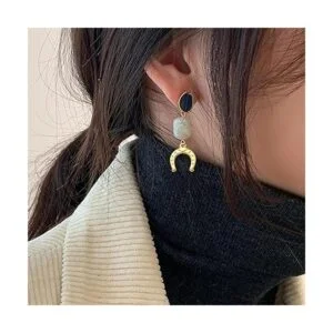 100 abalorios de herradura colgantes de aleación vintage_5