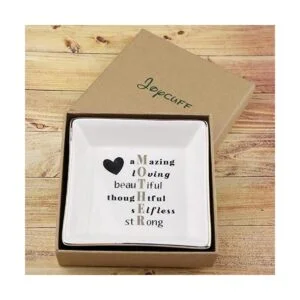 Regalos para mamá bandeja de cerámica de Navidad bandeja_3