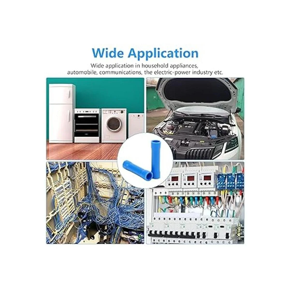 120 conectores de extremo azul conectores de crimpado de_7