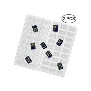 Juego de 2 moldes de resina de silicona FineGood Rune_2