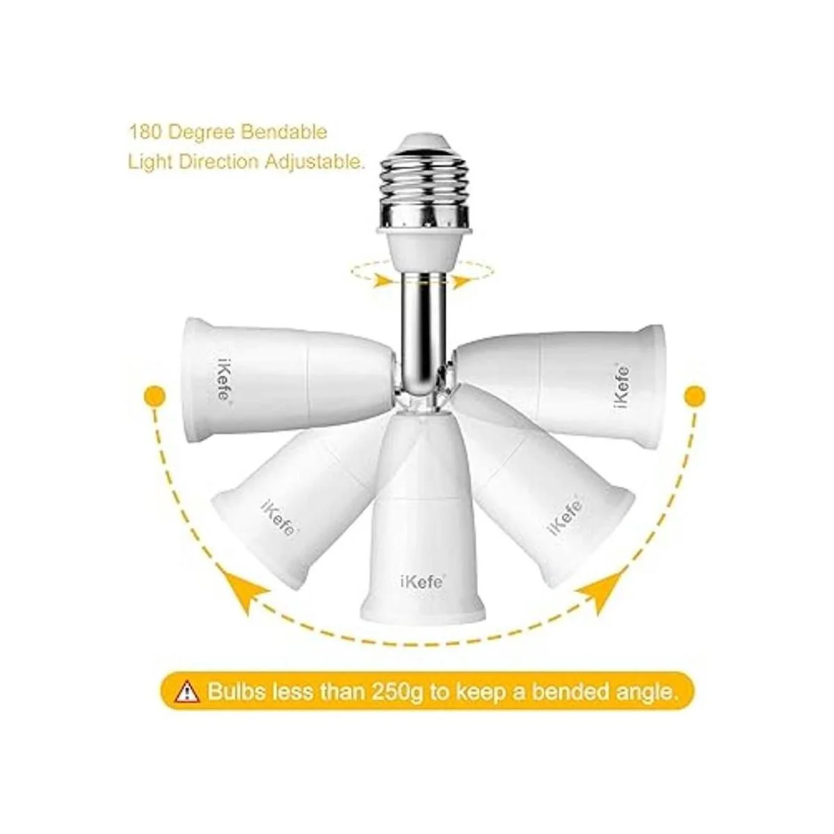 iKefe E26E27 Adaptador de enchufe de bombilla extensible_2