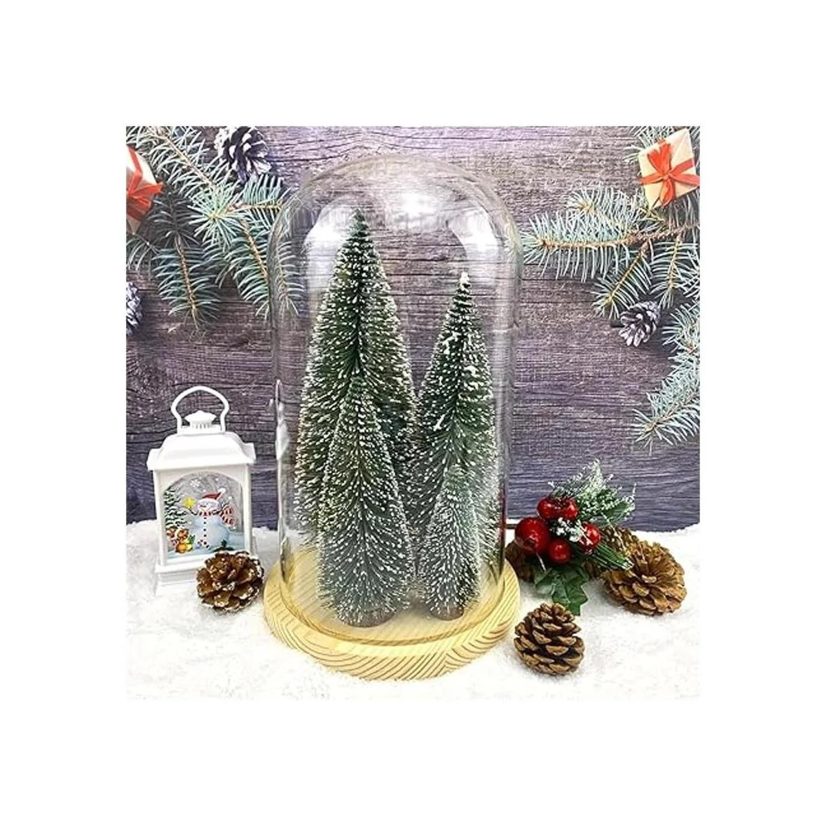 rbol de Navidad en miniatura de escritorio con base de_3