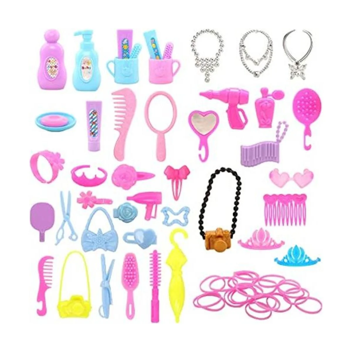 BARWA 43 unids accesorios de muñeca viaje artículos de_1