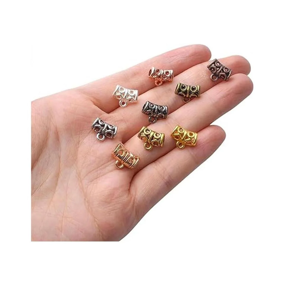 Cuentas para conectores 90 piezas de cuentas de tubo de_7