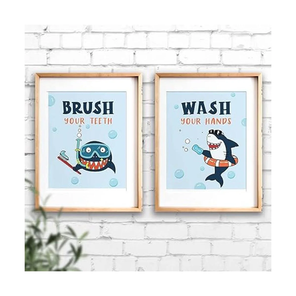 Divertidas reglas de decoración de baño de tiburón_4