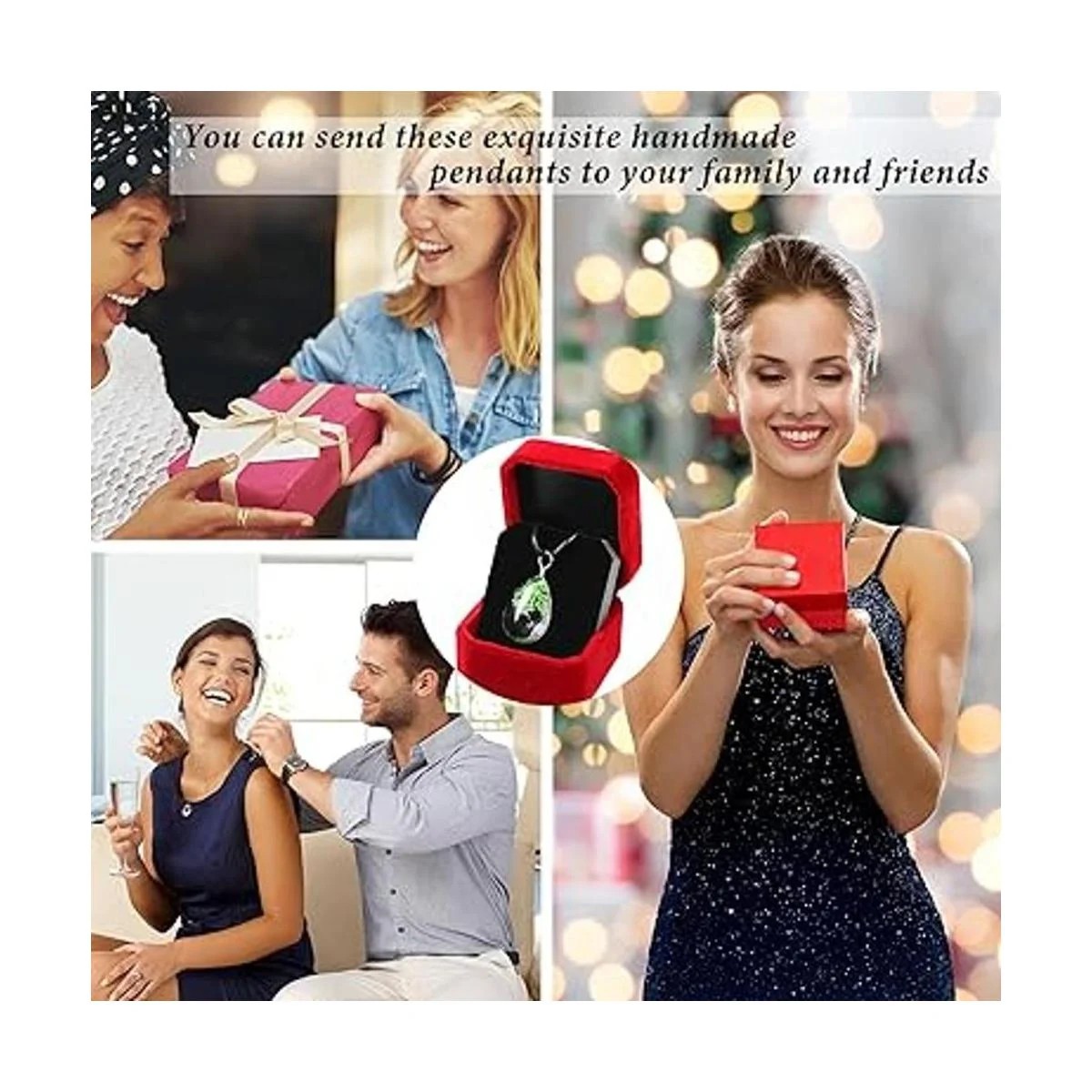 Junkin 12 colgantes de árbol de flores secas de colores_7