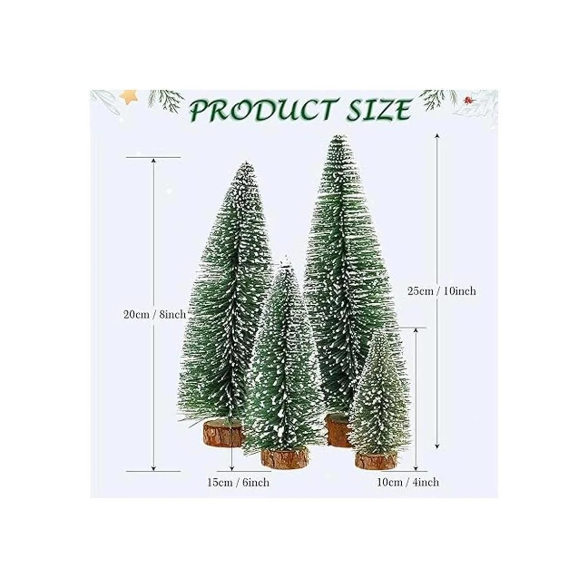 rbol de Navidad en miniatura de escritorio con base de_5
