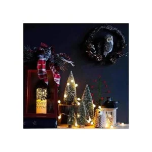 rbol de Navidad en miniatura de escritorio con base de_4