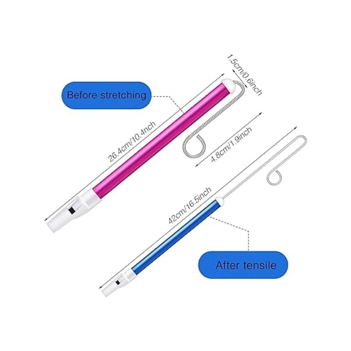 Lukmaa Silbato deslizante de 2 piezas para adultos_3