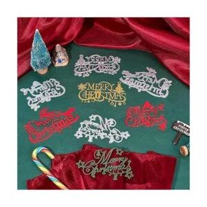 GLOBLELAND 4 plantillas grandes de corte de metal de Feliz_3